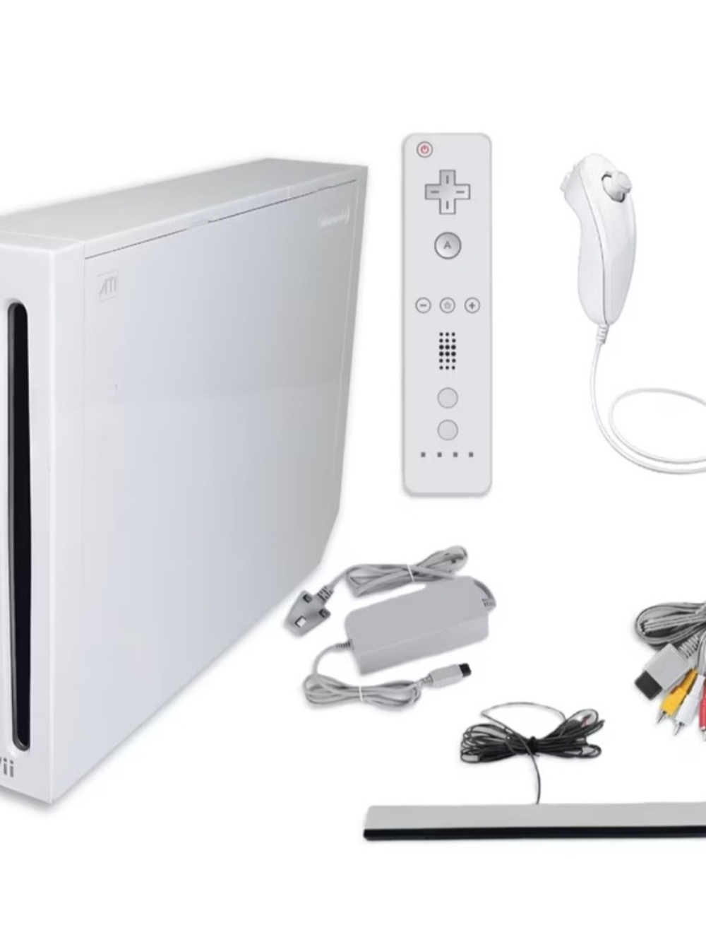 Nintendo Wii Console Bundle - White Wii Remote & Accessories